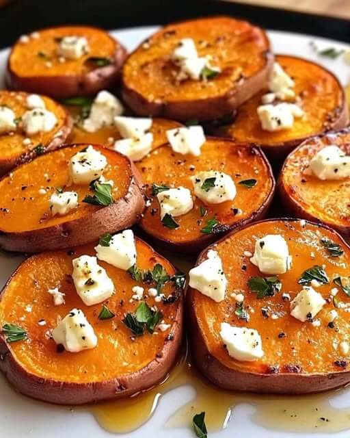 Geroosterde Zoete Aardappel met Honing en Feta
