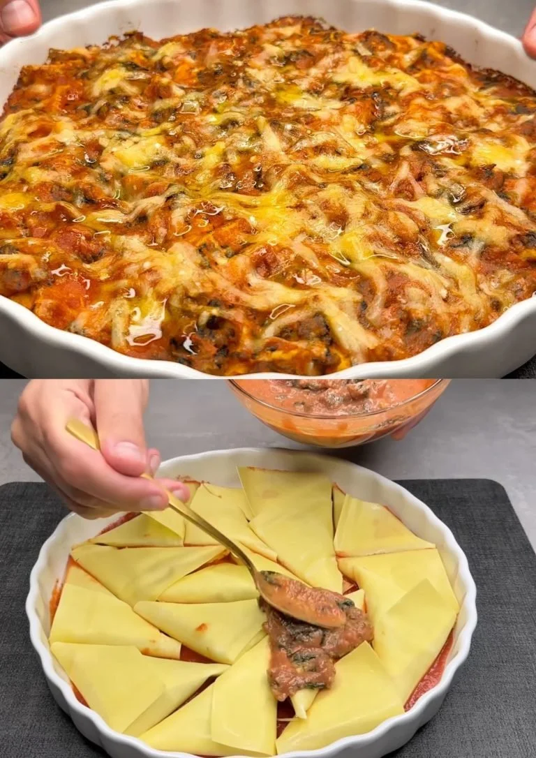 Romige worstspinazie lasagna rollen met een smakelijke vulling.