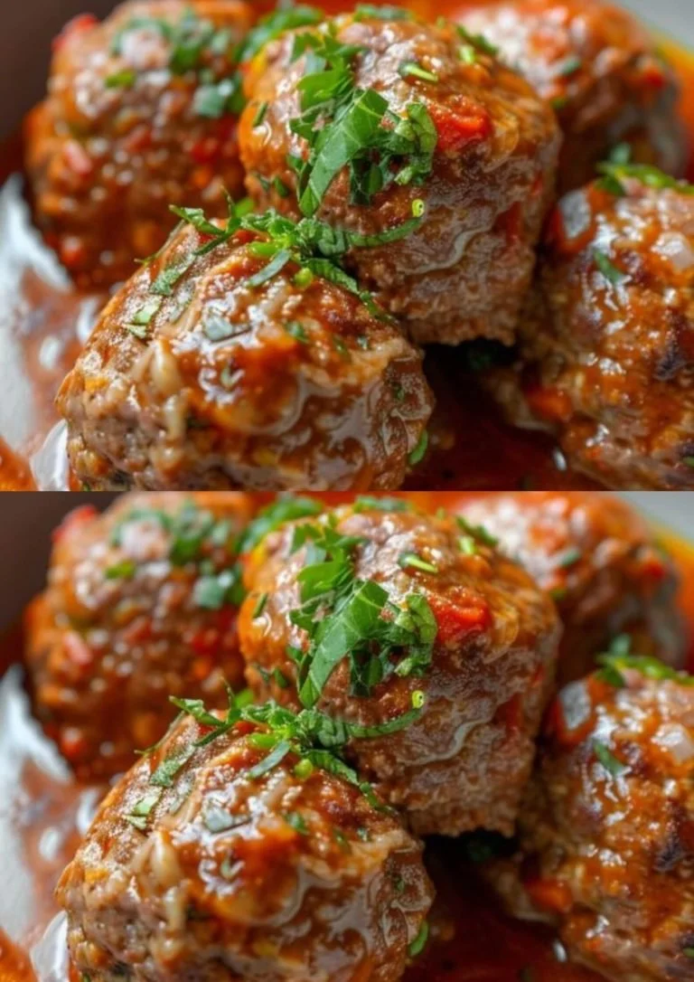 Traditionele Albondigas (Spaans Gehaktballen) op een bord