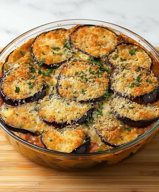 Heerlijke aubergine lasagne met laagjes groenten en kaas