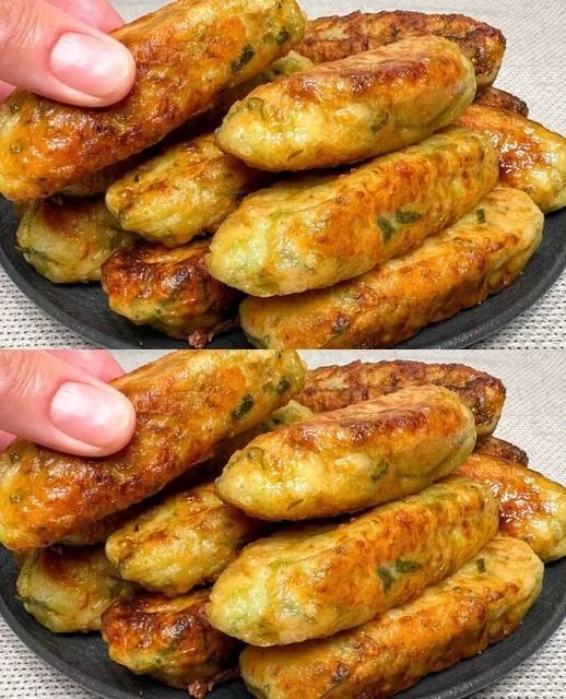 Gezonde courgette gehaktballen met havermout op een bord.