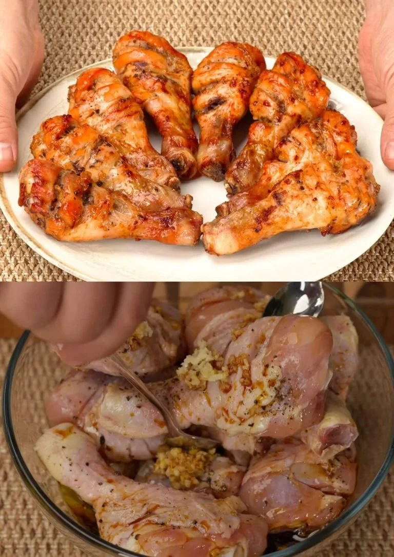 Crispy chicken thighs served on roasted vegetables for a delicious meal