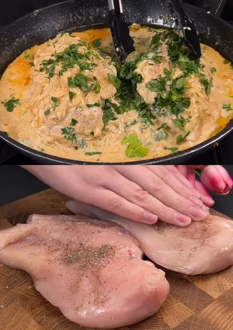 Tender kipfilet in romige honing saus - een smakelijk recept