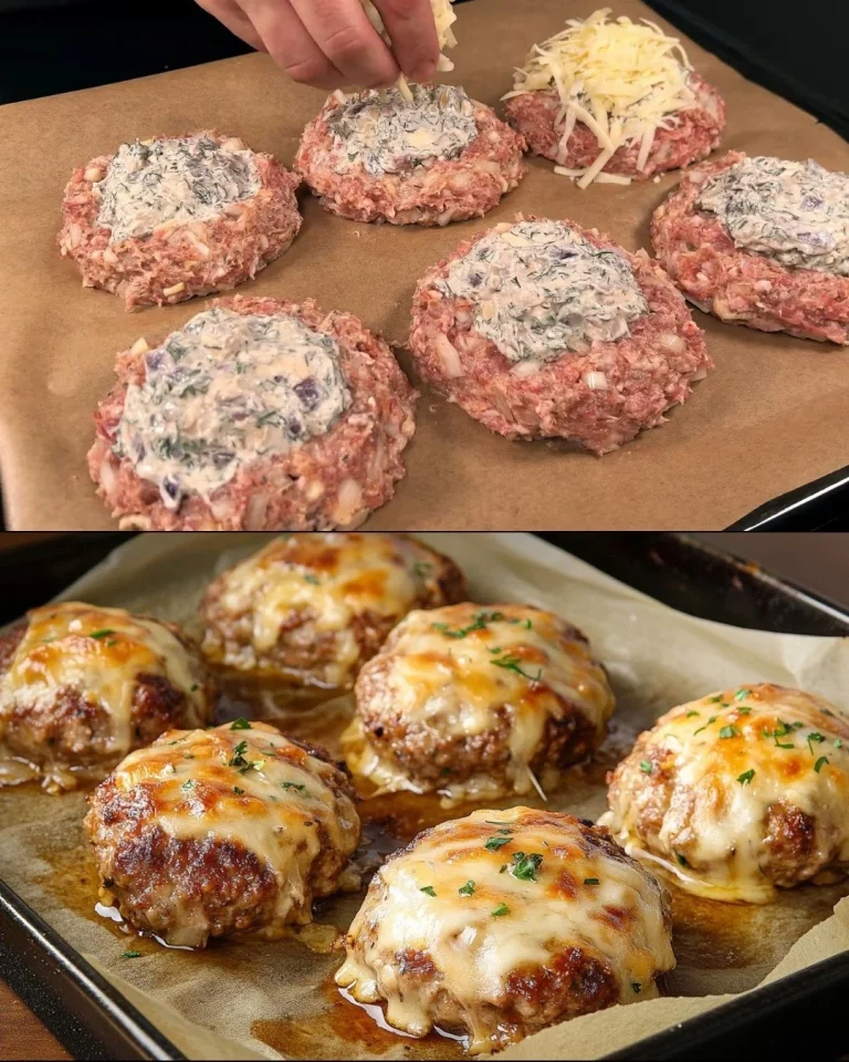 Gehaktballen geserveerd met romige champignonsaus op een bord.
