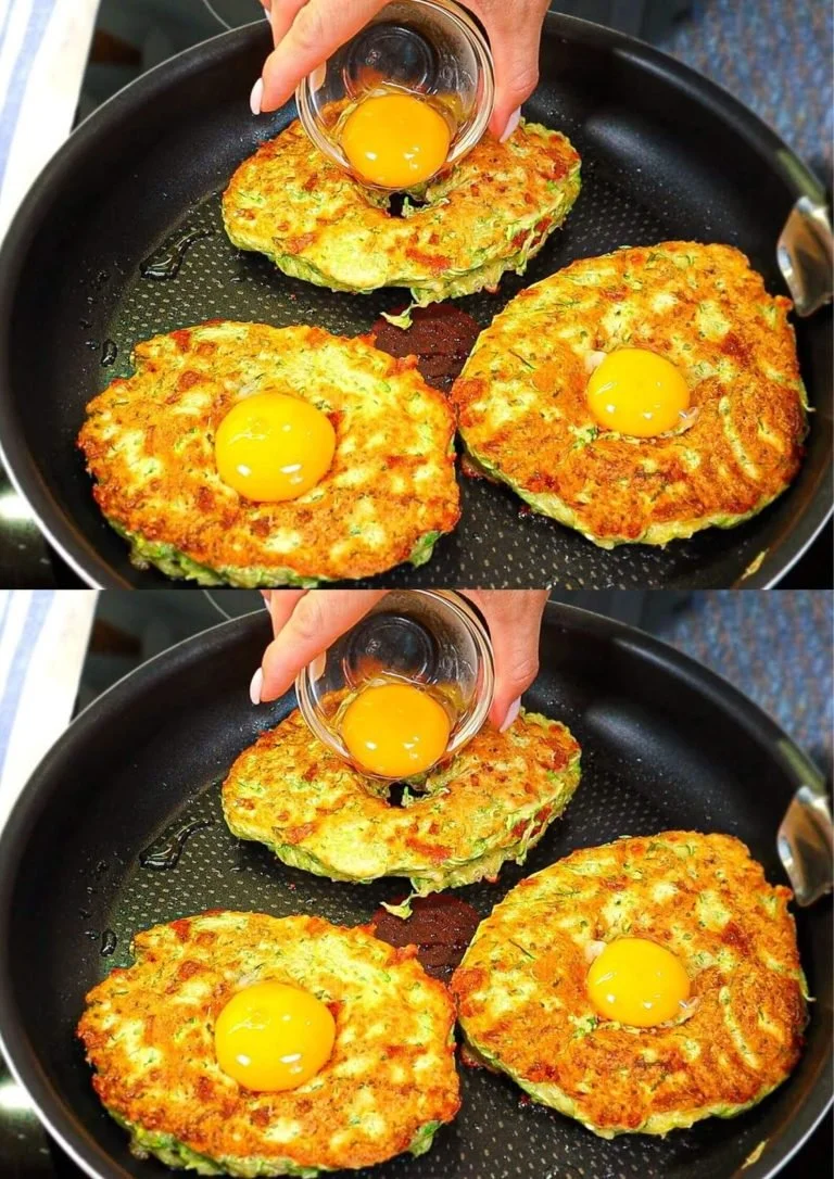 Gepofte courgette gevuld met eieren en kaas, een heerlijk gerecht.