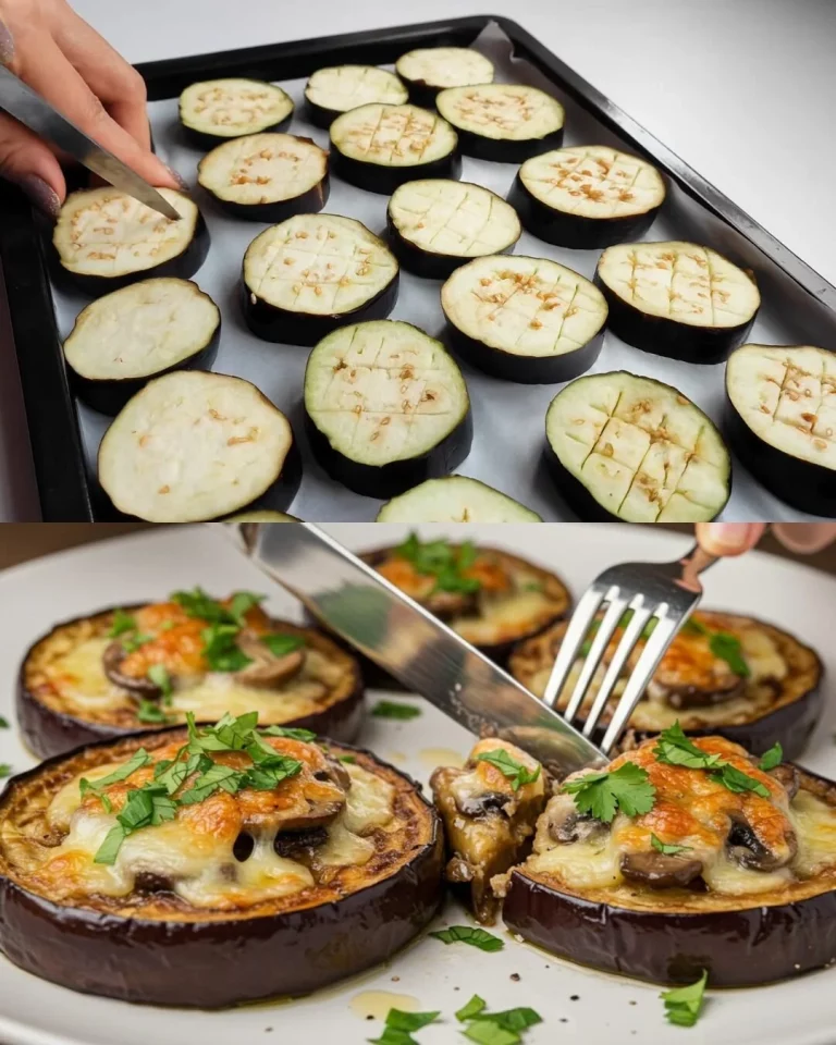 Gevulde aubergines met diverse ingrediënten voor een gezonde maaltijd
