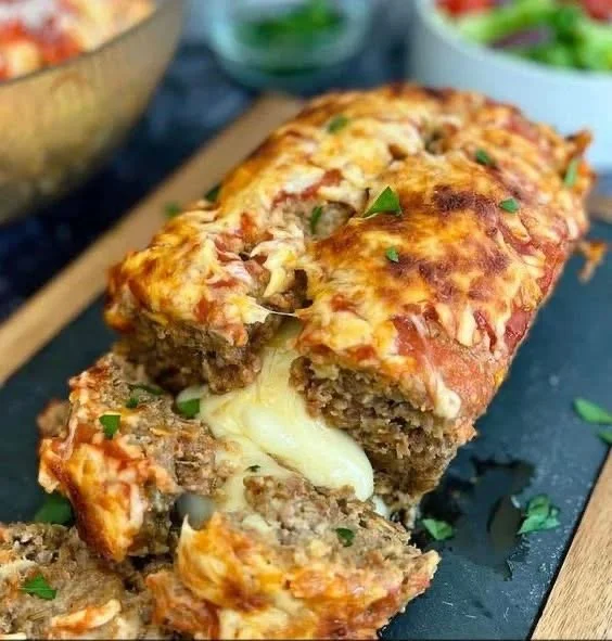Gevulde Italiaanse Gehaktbrood met kruiden en groenten