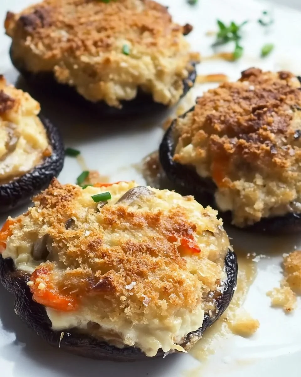 Gevulde morieljes met heerlijke ingrediënten en kruiden.