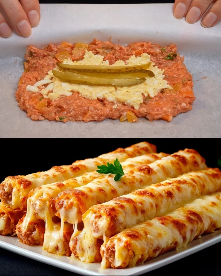 Heerlijke gevulde vleesrol met diverse ingrediënten en specerijen.