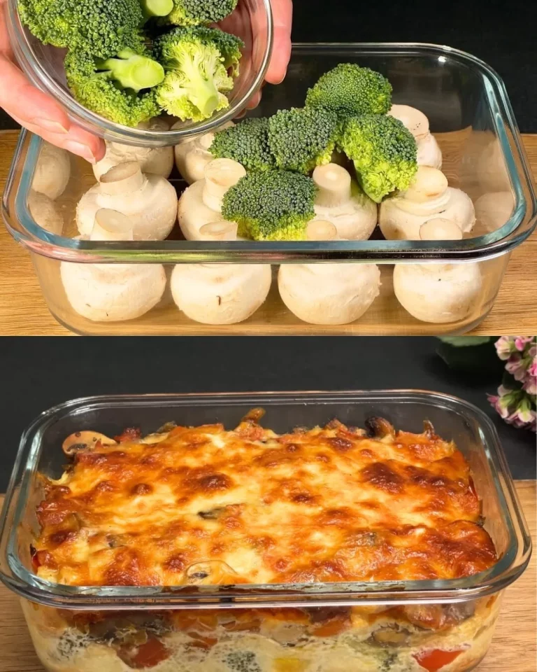 Heerlijke groentecasserole met diverse groenten en kaas uit de oven