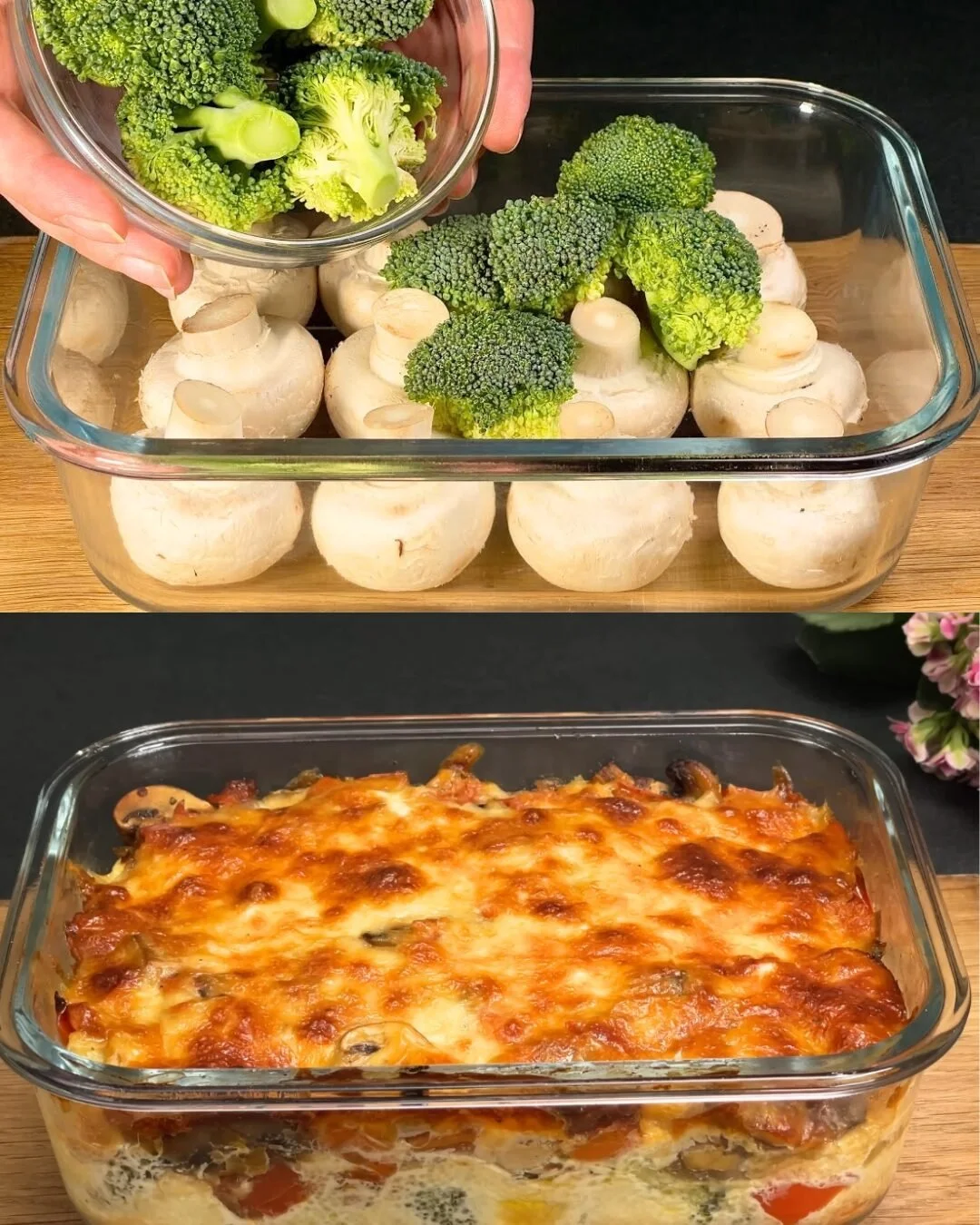 Heerlijke groentecasserole met diverse groenten en kaas uit de oven
