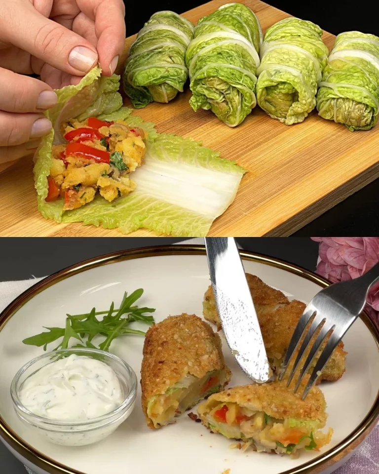 Hartige kool en aardappel ovenbak met champignon paprika vulling