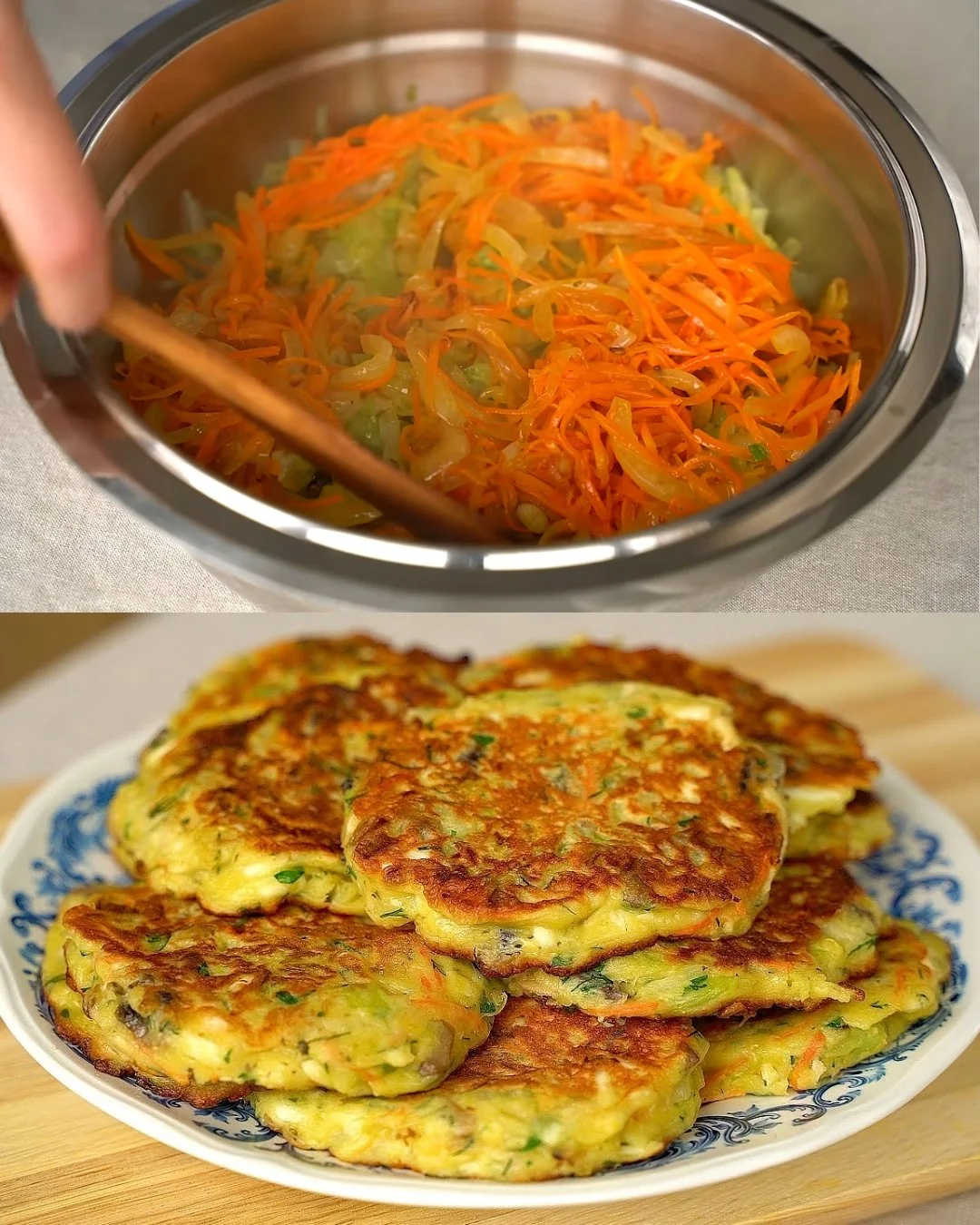 Kool Omeletpannenkoeken op een bord geserveerd met kruiden