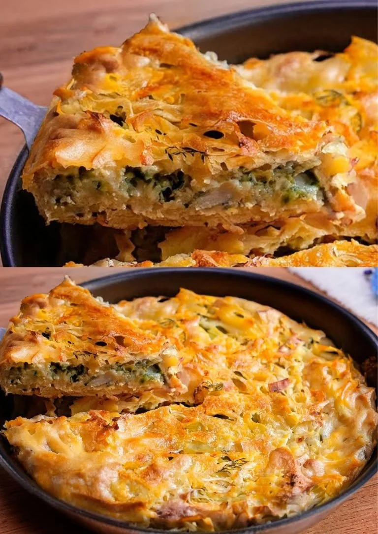 Koolomelet met champignons en kaas op een bord