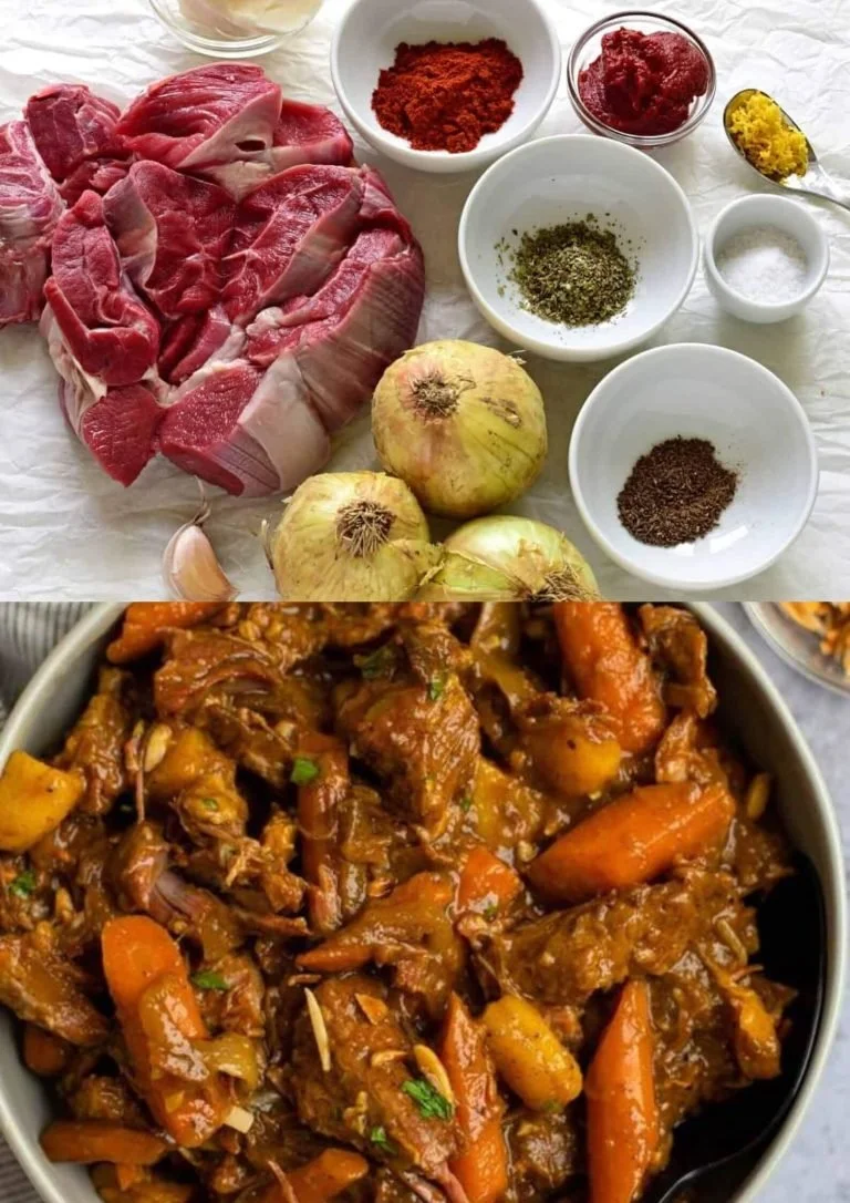 Heerlijke Lams Tagine uit de Slowcooker met kruiden en groenten