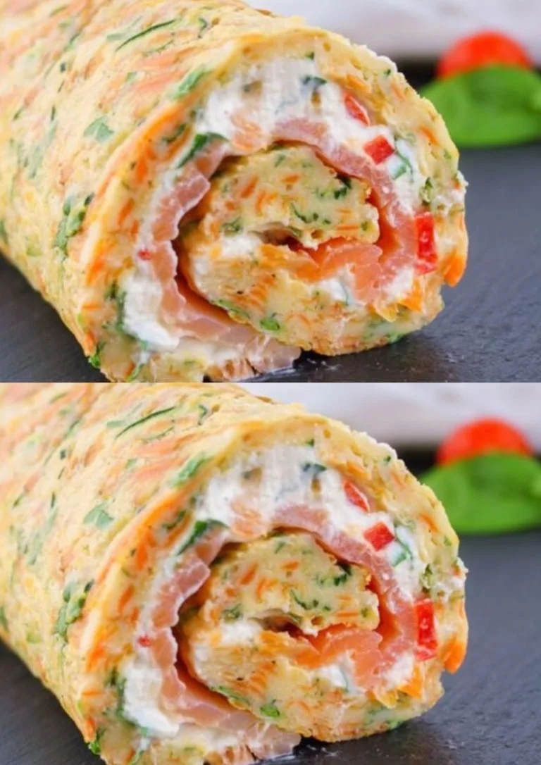 Low carb zalmrol zonder spinazie, een gezonde receptenoptie.