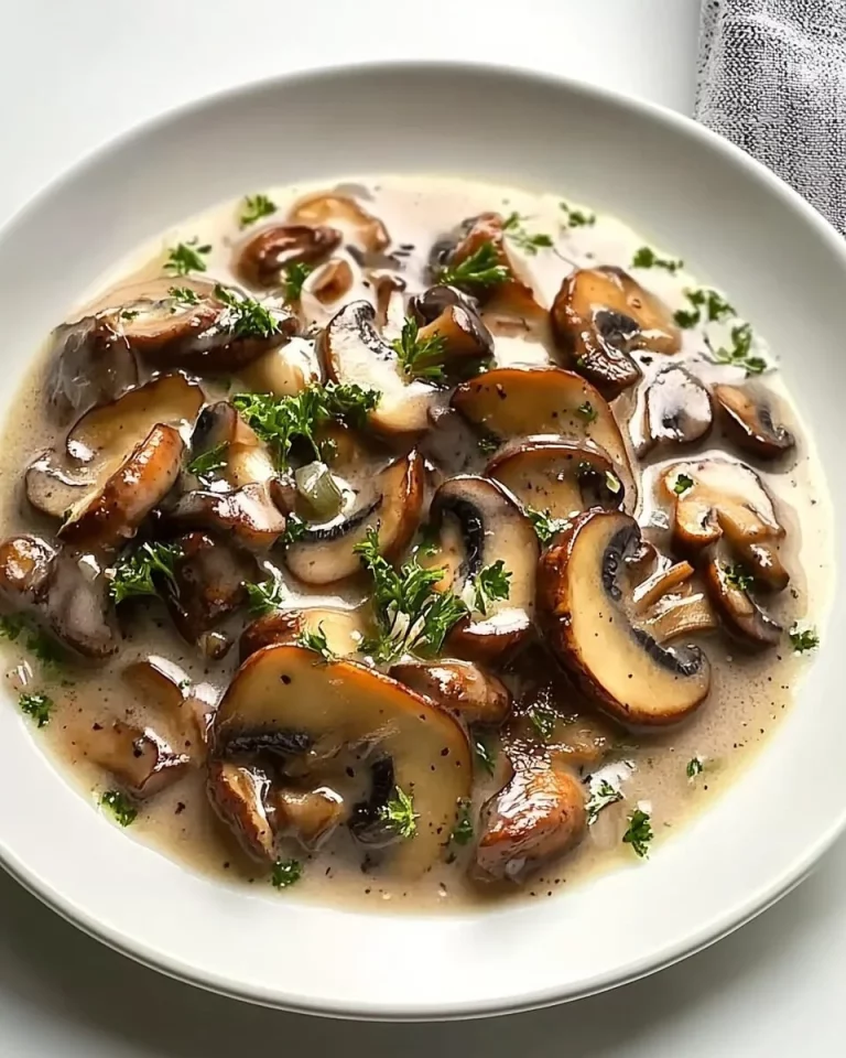 Paddenstoel Fricassee met verse ingrediënten en kruiden, smakelijk voorgerecht.
