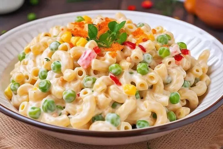 Heerlijke Pasta Salade met verse groenten en dressing