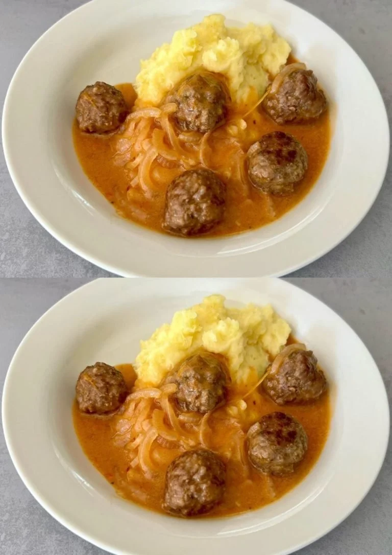 Heerlijke zelfgemaakte perfecte gehaktballen op een bord