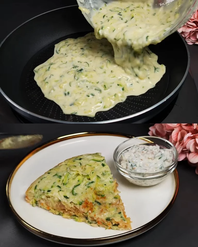 Romige zucchini rijst schotel met champignons en kaas