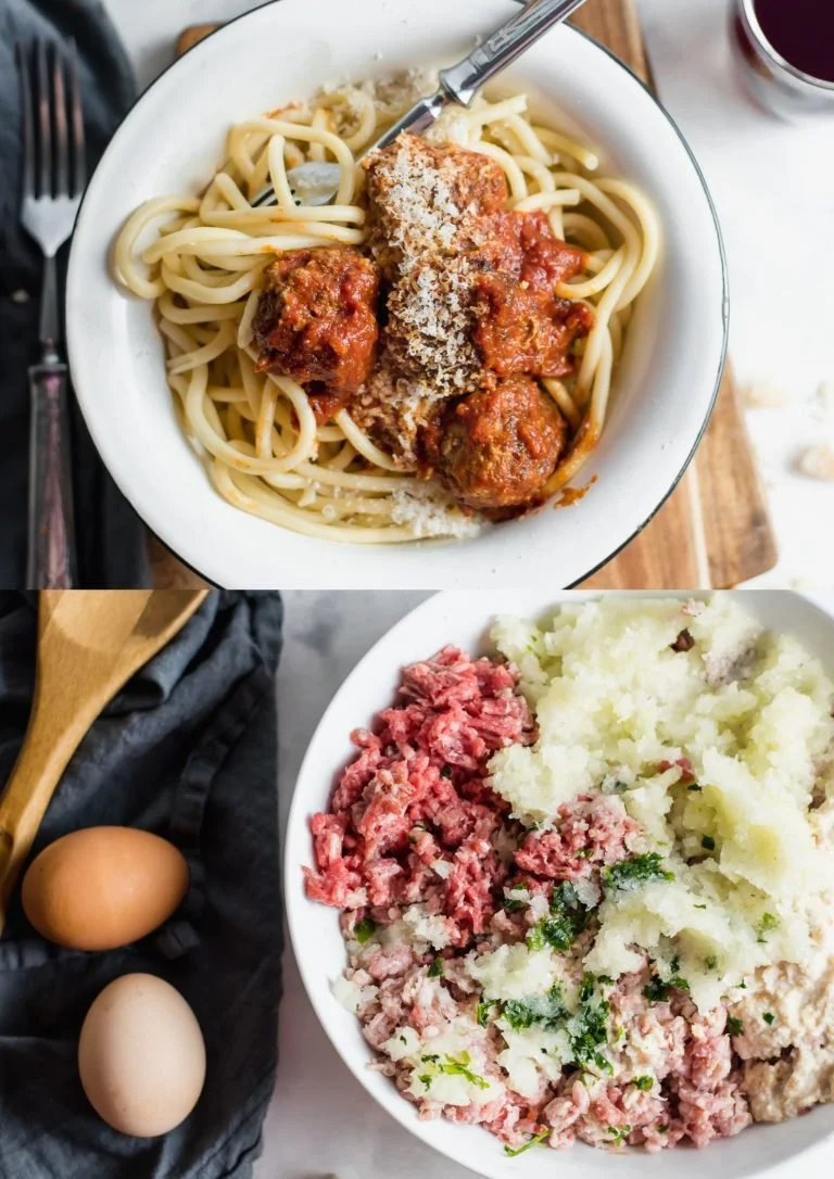 Heerlijke vleesballetjes met tomatensaus op een bord