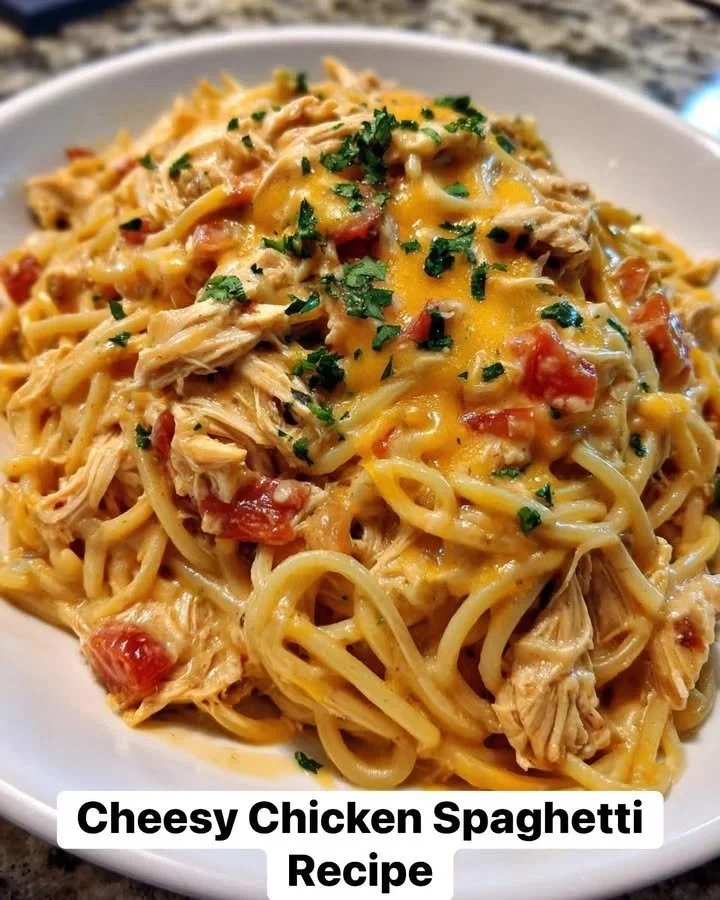Volle Kaas Kip Spaghetti met romige saus en sappige kipstukken