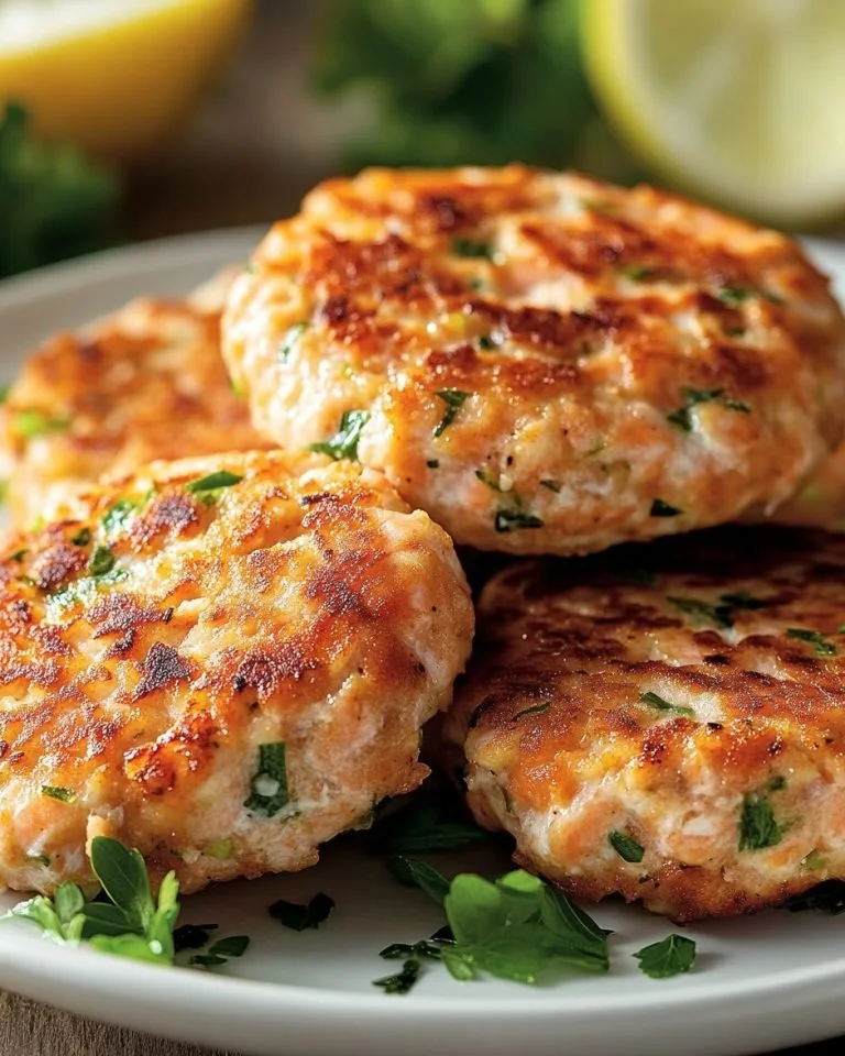 Heerlijke Zalmburgers op een bord met vers sla en saus