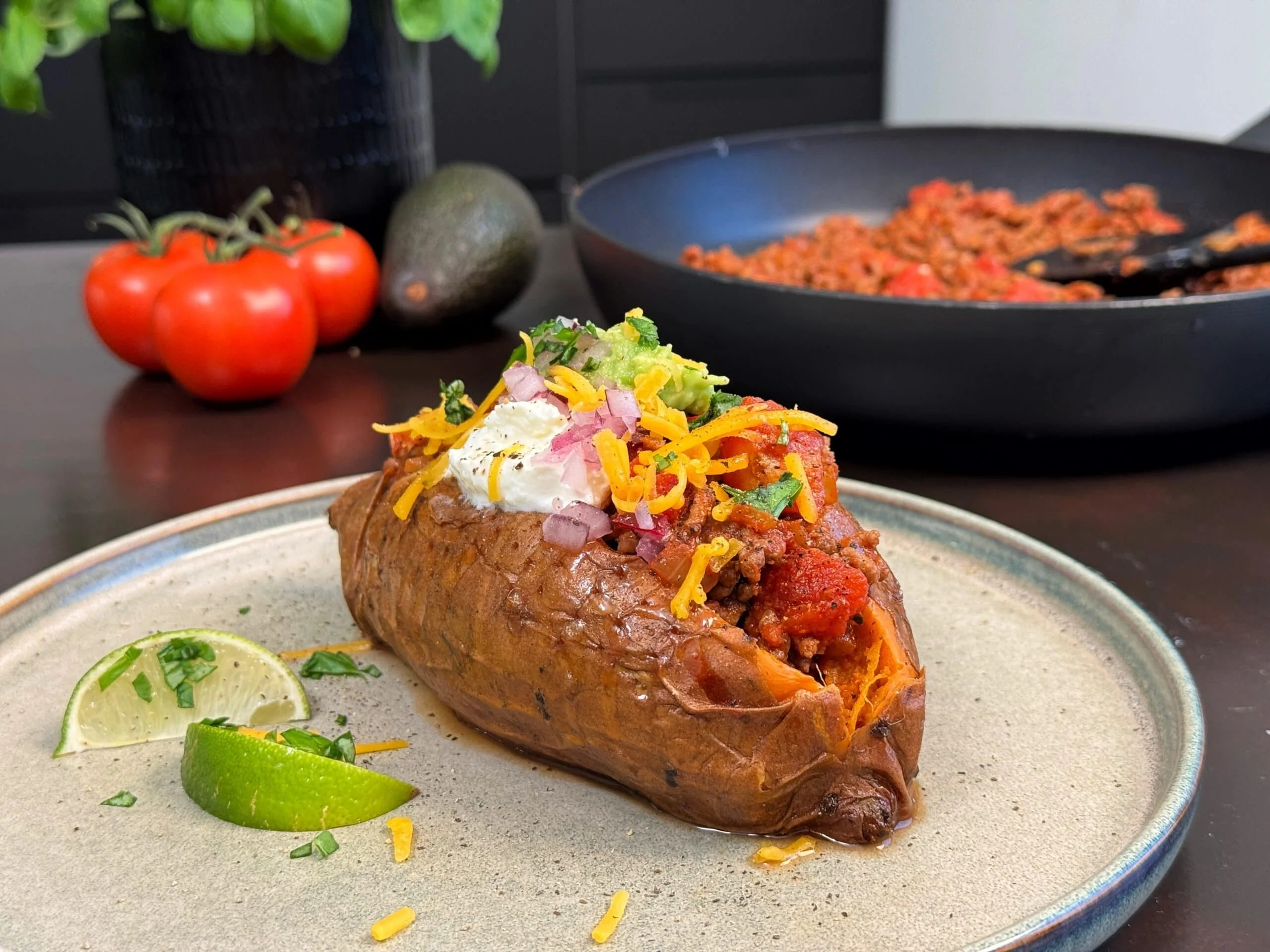Heerlijke Zoete Aardappel Taco's met verse ingrediënten