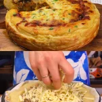 Aardappel Ui Oven Schotel met Kaas, goudbruin en smakelijk uit de oven