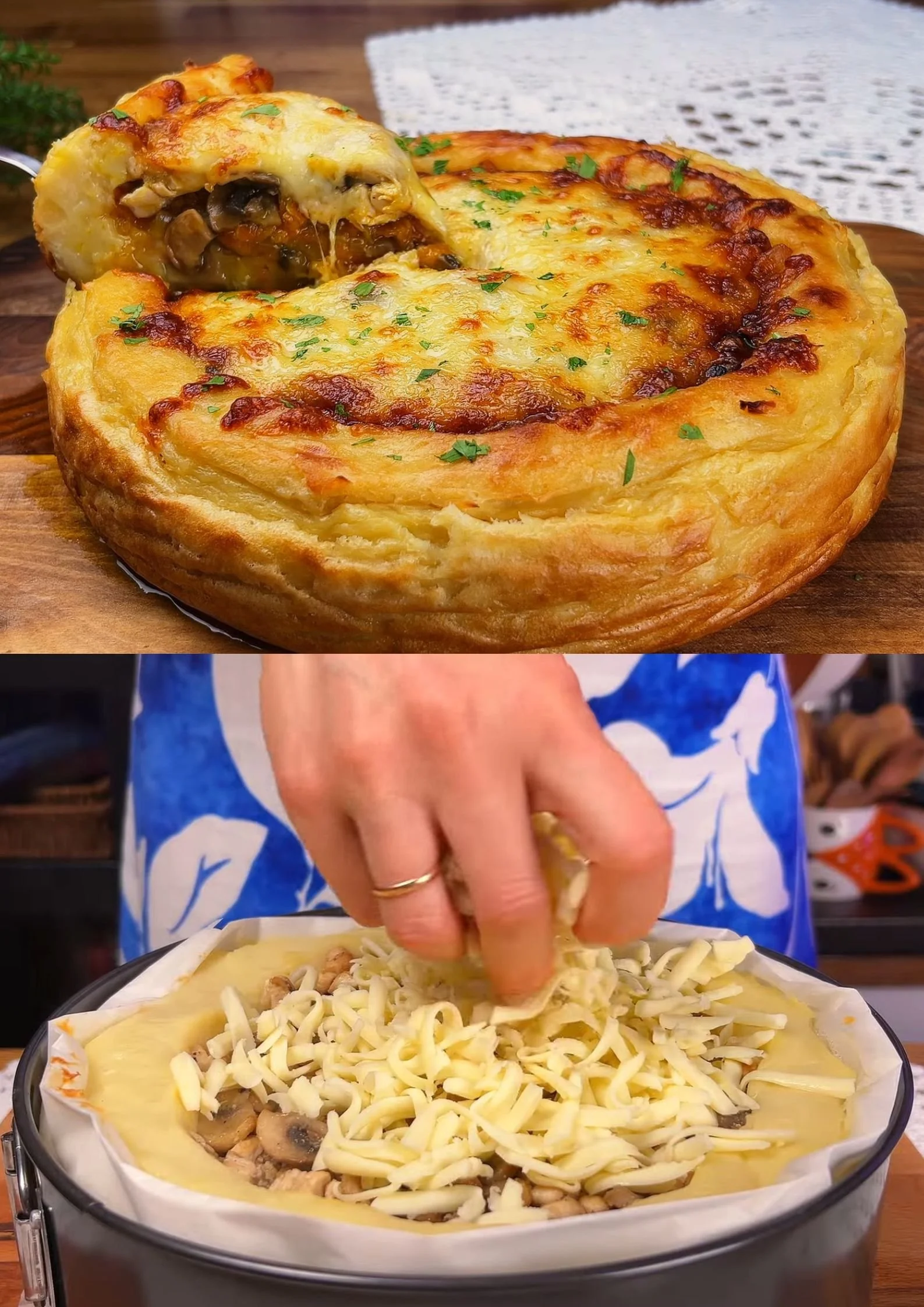 Aardappel Ui Oven Schotel met Kaas, goudbruin en smakelijk uit de oven