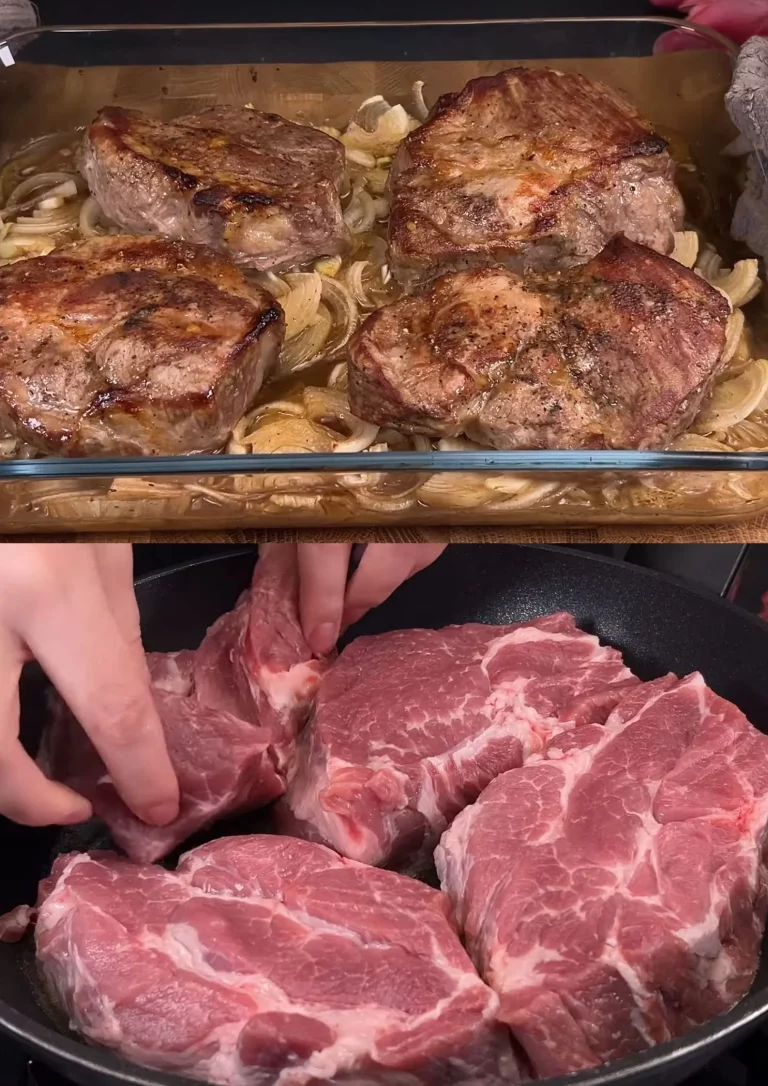 Heerlijk varkensvlees met honing-sojasaus, presenteert restaurant-waardige gerechten.