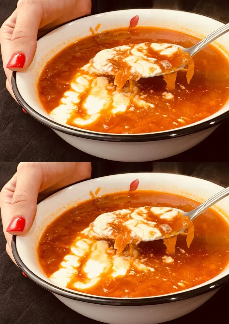 Gezonde zelfgemaakte groentesoep met kip in een kom