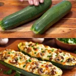 Gevulde courgettes met kleurrijke vullingen voor een smakelijke maaltijd.