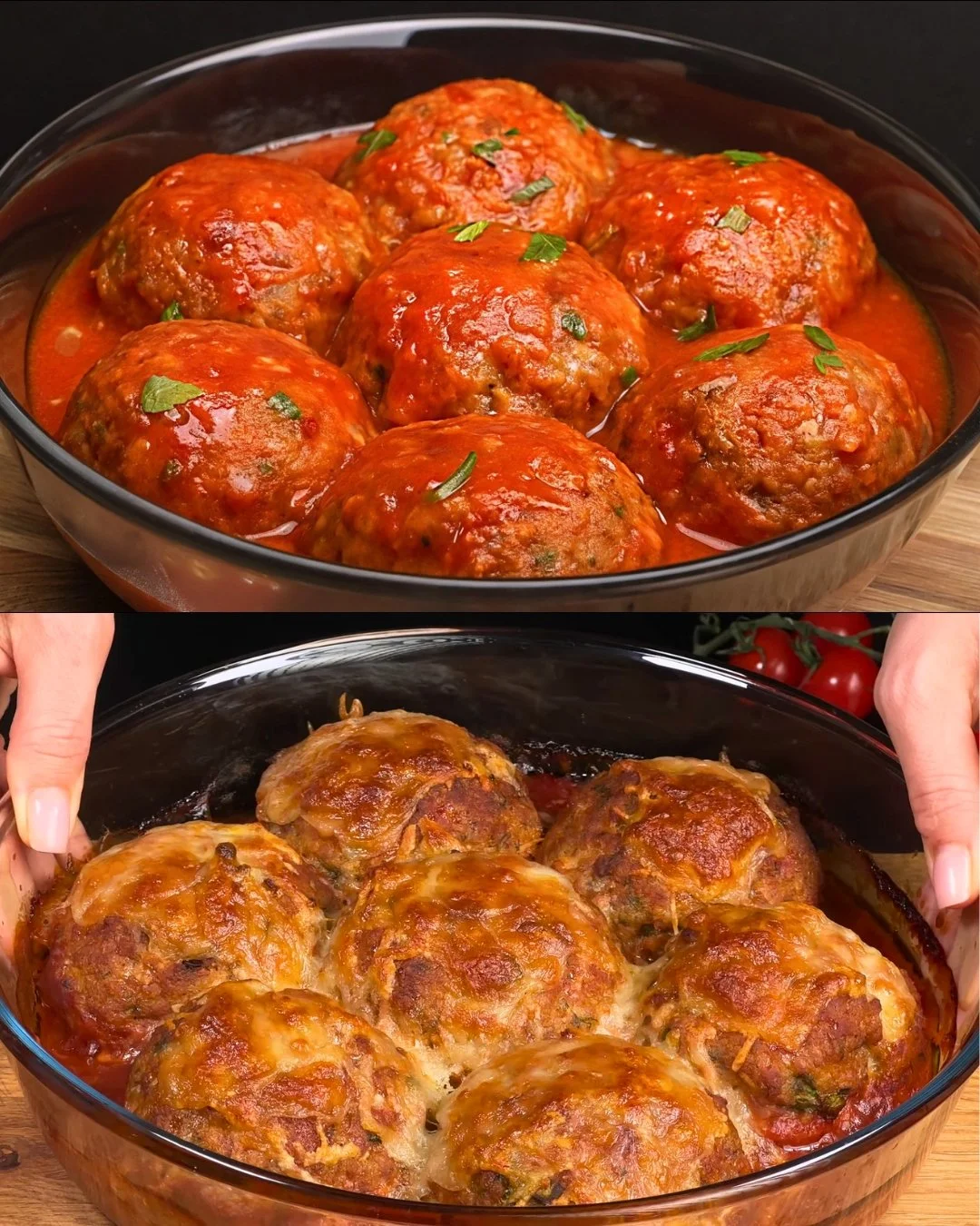 Heerlijke ovenschotel met gehakt en aardappelen, vers uit de oven.