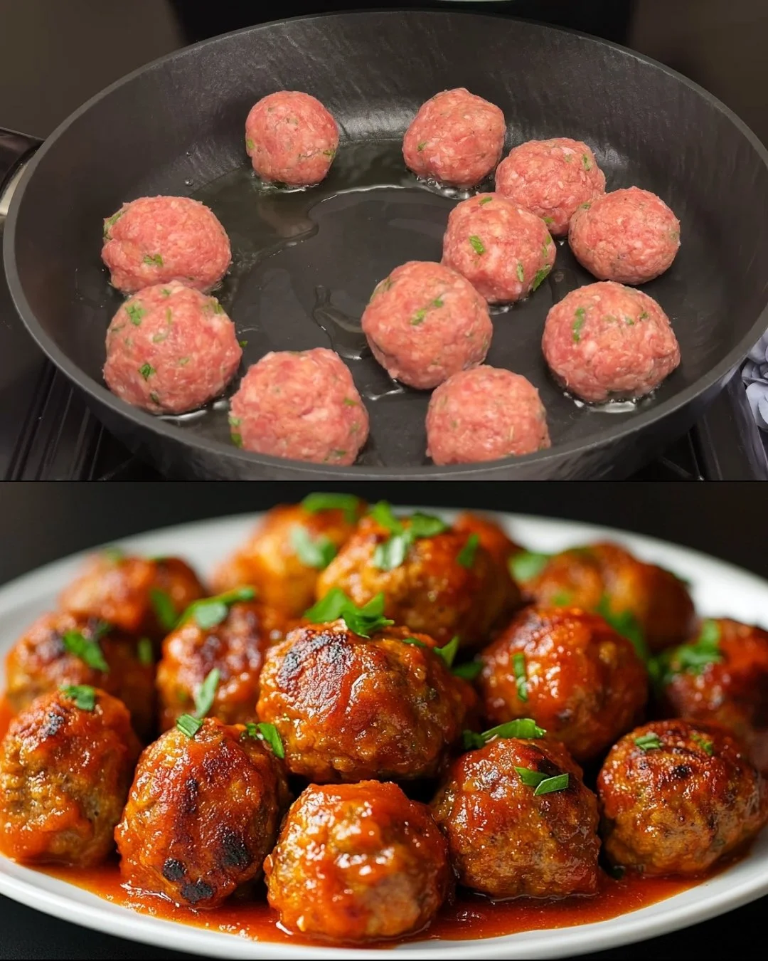 Pasta Baked met romige Mediterrane vleessaus en groenten op een bord