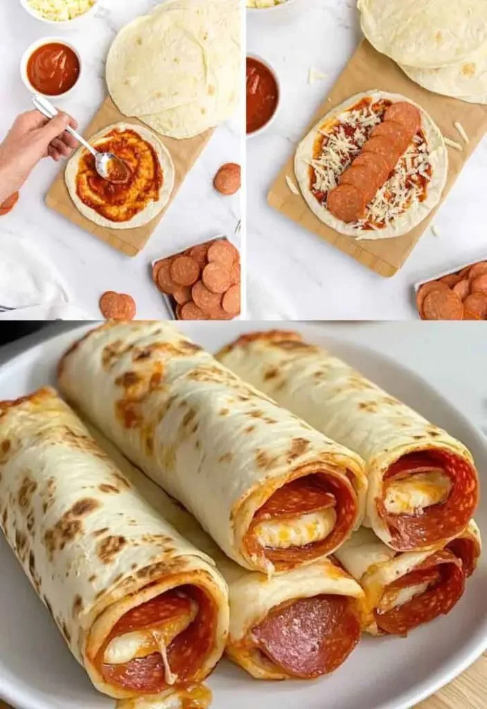 Heerlijke Pepperoni Tortilla Rollen als snack of feesthapje