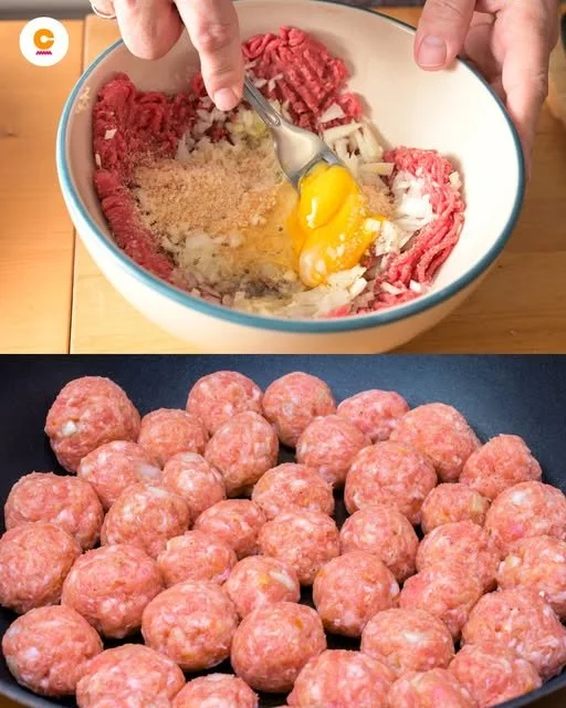 Perfecte gehaktballen bereiden zonder een lepel te gebruiken.