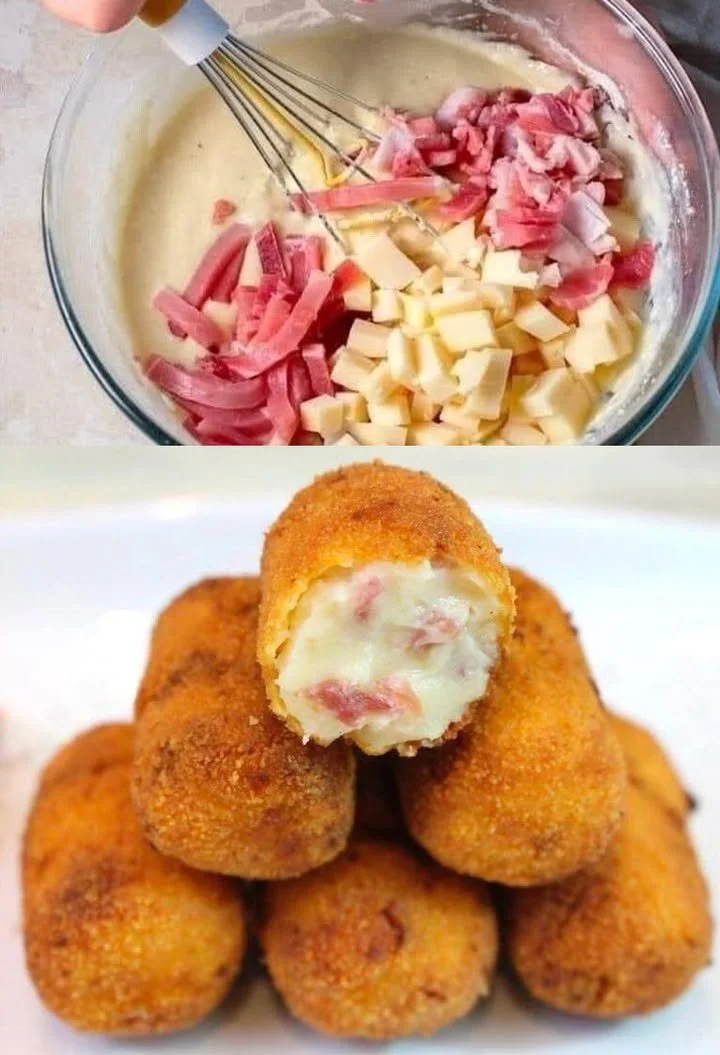Superknisperige Ham & Kaas Kroketten vers uit de oven