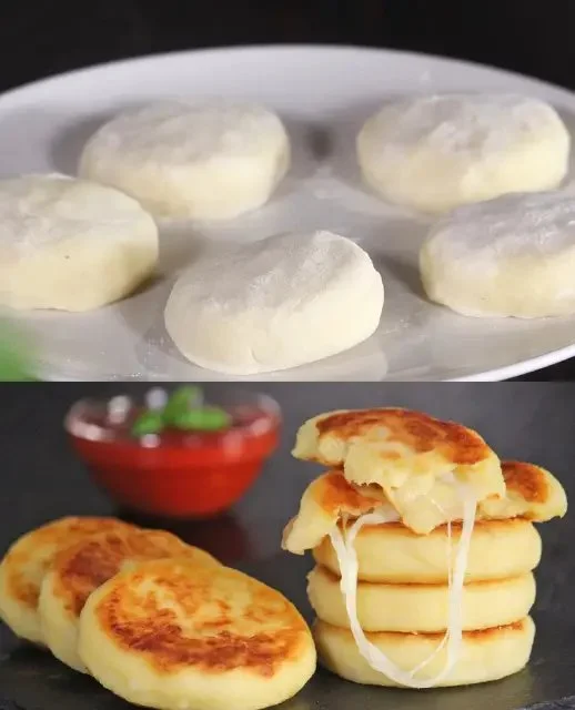 Heerlijke aardappelpannenkoeken geserveerd met garnituren.