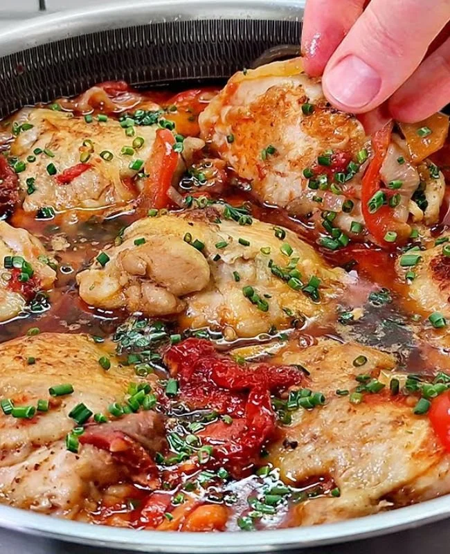 Heerlijke Kip uit Italië met verse kruiden en Italiaanse smaken