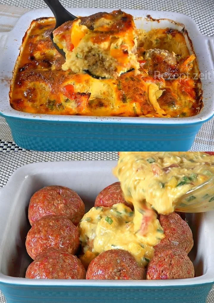 Gehakt met Paprika gerecht op een bord