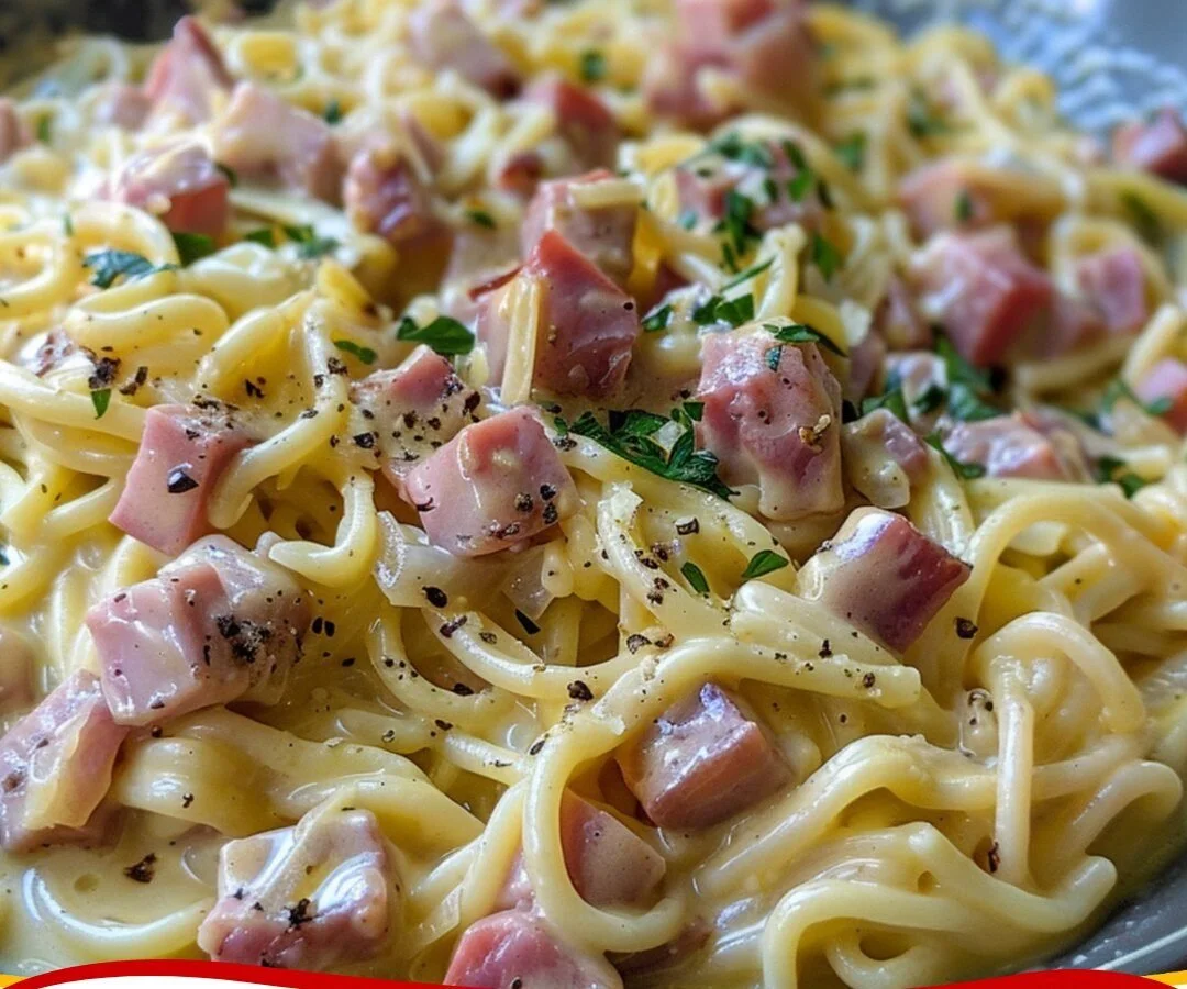 Romige Pasta met Ham, een heerlijk en gemakkelijk recept