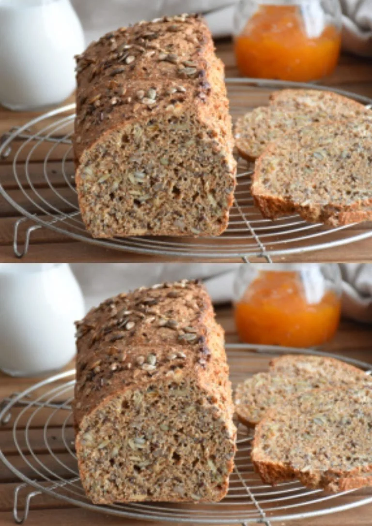 Voedzaam laag koolhydraatbrood met zonnebloempitten, ideaal voor een gezonde voeding.