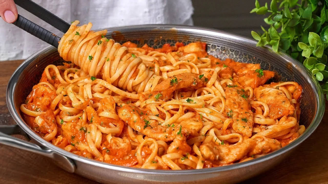 Amerikaanse Pasta met Kip recept met smaakvolle ingrediënten