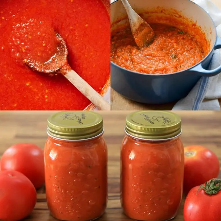 Mama's heerlijke zelfgemaakte tomatensaus met verse ingrediënten