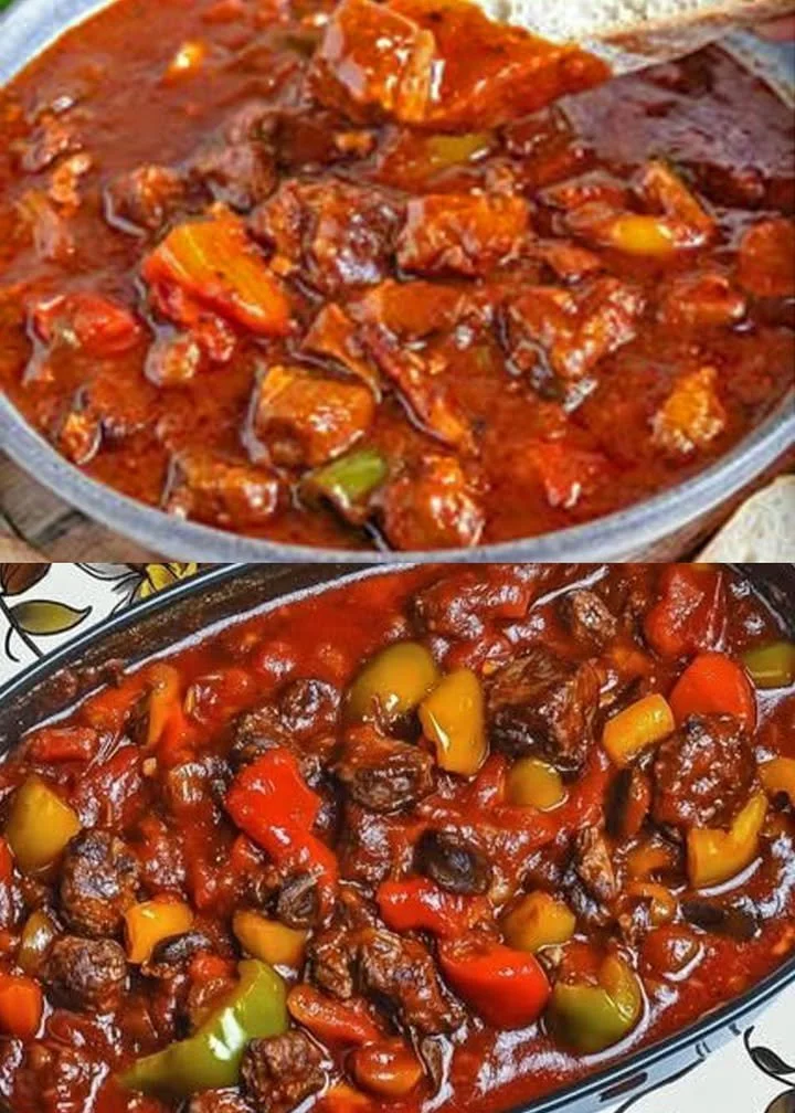 Oma's Shashlikpot vol smaak en traditie, perfect voor een feestelijke maaltijd.