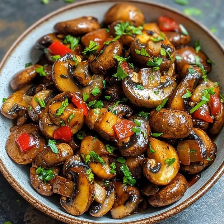 Heerlijke paddenstoelen in een culinaire receptbereiding