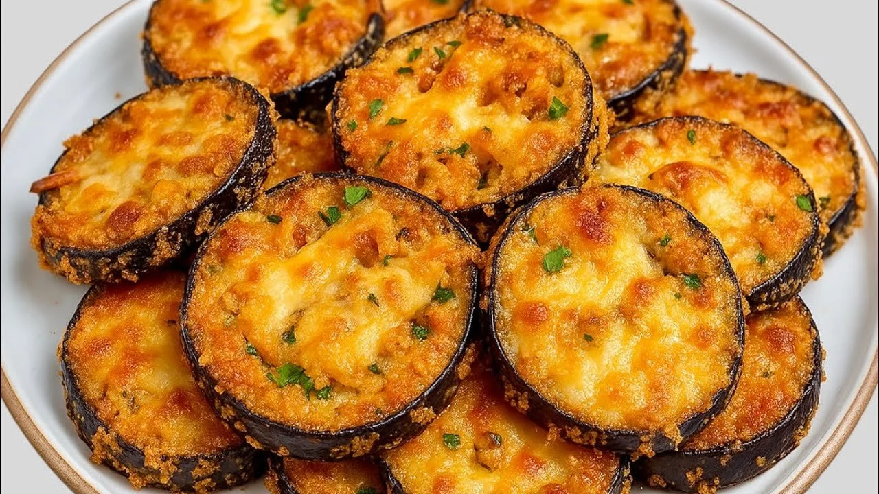 Heerlijke restaurant-stijl gebakken aubergine met kruiden en specerijen