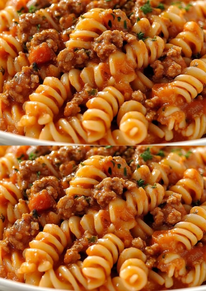 Romige tomatensaus met gehakt voor een smakelijke maaltijd