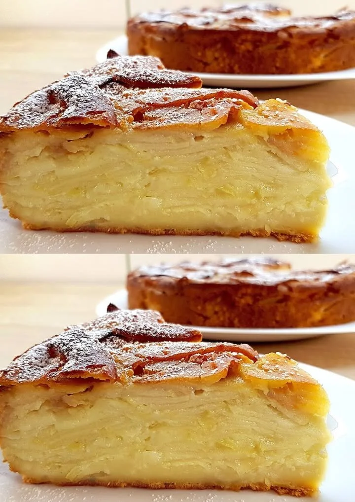 Super romige appeltaart met appels en een heerlijke korst.